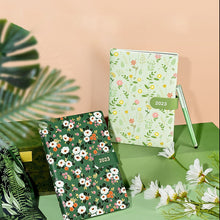 Load image into Gallery viewer, Japanese Floral Season 2023 Leather Planners (4 Colors)