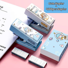 Load image into Gallery viewer, Cute Kawaii Cartoon Character Staplers + 400 pieces Staples