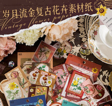 Load image into Gallery viewer, Vintage Style Flower House Stickers