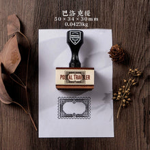 Load image into Gallery viewer, Vintage Style Post Traveler Series Wooden Rubber Stamps