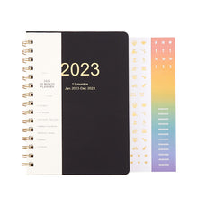 Load image into Gallery viewer, WiseFine 2023 (A5) Weekly Spiral Leather Planners (4 Colors)