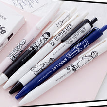 Load image into Gallery viewer, Simple Life Cartoon Gel Pen Set ( 6pcs)