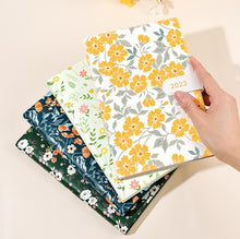 Load image into Gallery viewer, Japanese Floral Season 2023 Leather Planners (4 Colors)
