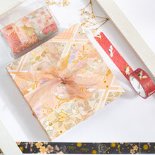 Load image into Gallery viewer, Japanese Gold Foiled Floral Season Washi Tape Sets