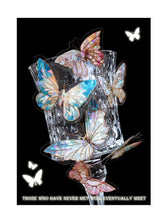 Load image into Gallery viewer, Ice Crystal Butterfly Laser Stickers