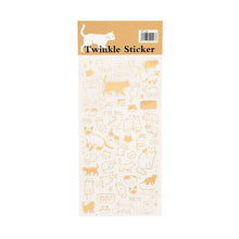 Load image into Gallery viewer, Twinkle Sticker Series Vintage Style Golden Stickers