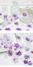 Load image into Gallery viewer, Purple Flower Decorative Stickers
