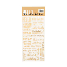 Load image into Gallery viewer, Twinkle Sticker Series Vintage Style Golden Stickers