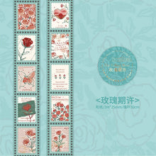 Load image into Gallery viewer, The Falling Rose Stamp Sticker Washi Tapes (4 Design)