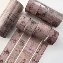 Load image into Gallery viewer, Vintage Style Retro Design Washi Tape Sets (5 designs)