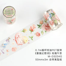 Load image into Gallery viewer, Japanese Princess Fantasy Wide Transparent Washi Tapes