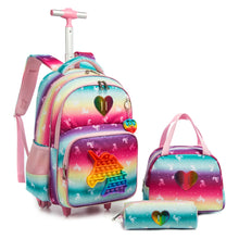 Load image into Gallery viewer, 3 in 1 Colorful Backpack for School