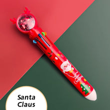 Load image into Gallery viewer, Christmas Theme - 10 in 1 Multi-Color Pen (4 Designs)