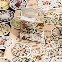 Load image into Gallery viewer, Vintage Series Floral and Clock Stickers