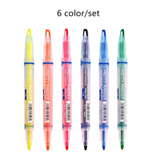 Load image into Gallery viewer, Pretty Marker Series Dual-Sided Markers and Highlighters set (6pcs)