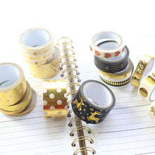 Load image into Gallery viewer, ✨Signature Gold Series Washi Tape Set - Original Kawaii Pen
