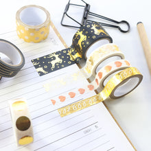 Load image into Gallery viewer, ✨Signature Gold Series Washi Tape Set - Original Kawaii Pen