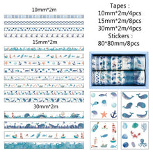 Load image into Gallery viewer, Kawaii Washi Tapes + Kawaii Stickers ⭐Gift Pack Set 16 Pcs of Tape + 8pcs Stickers⭐ - Original Kawaii Pen