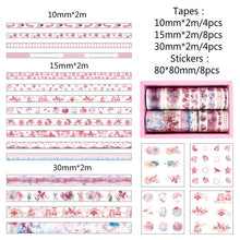 Load image into Gallery viewer, Kawaii Washi Tapes + Kawaii Stickers ⭐Gift Pack Set 16 Pcs of Tape + 8pcs Stickers⭐ - Original Kawaii Pen