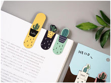 Load image into Gallery viewer, Cactus & Sakura Magnetic Bookmark Set - Original Kawaii Pen