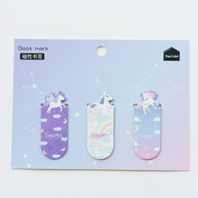 Load image into Gallery viewer, Unicorn Magnetic Bookmark Set - Original Kawaii Pen
