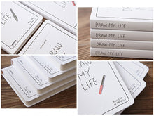 Load image into Gallery viewer, "Draw My Life" Hardcover Notebook - Original Kawaii Pen