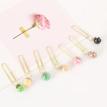 Load image into Gallery viewer, Glass Ball Paper Clips - Original Kawaii Pen