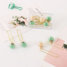 Load image into Gallery viewer, Glass Ball Paper Clips - Original Kawaii Pen