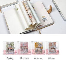 Load image into Gallery viewer, Japanese Orange Kitty Leather Notebook Planner - Original Kawaii Pen