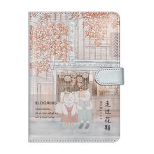 Load image into Gallery viewer, Japanese Orange Kitty Leather Notebook Planner - Original Kawaii Pen