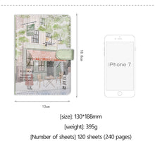 Load image into Gallery viewer, Japanese Orange Kitty Leather Notebook Planner - Original Kawaii Pen