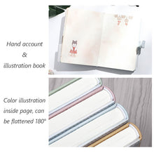 Load image into Gallery viewer, Japanese Orange Kitty Leather Notebook Planner - Original Kawaii Pen