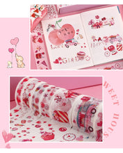 Load image into Gallery viewer, Kawaii Washi Tapes + Kawaii Stickers ⭐Gift Pack Set 16 Pcs of Tape + 8pcs Stickers⭐ - Original Kawaii Pen