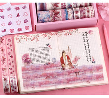 Load image into Gallery viewer, Kawaii Washi Tapes + Kawaii Stickers ⭐Gift Pack Set 16 Pcs of Tape + 8pcs Stickers⭐ - Original Kawaii Pen