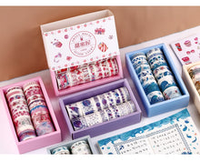 Load image into Gallery viewer, Kawaii Washi Tapes + Kawaii Stickers ⭐Gift Pack Set 16 Pcs of Tape + 8pcs Stickers⭐ - Original Kawaii Pen