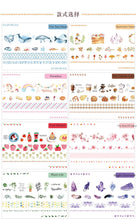 Load image into Gallery viewer, Autumn Plant Washi Tapes Set 4 pieces ⭐Variety of Color/ Theme Choices ⭐ - Original Kawaii Pen