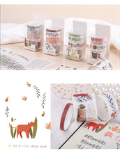 Load image into Gallery viewer, Autumn Plant Washi Tapes Set 4 pieces ⭐Variety of Color/ Theme Choices ⭐ - Original Kawaii Pen