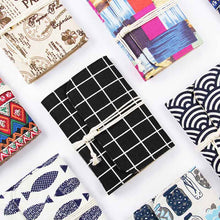 Load image into Gallery viewer, Japanese Vintage Fabric Spiral Notebook