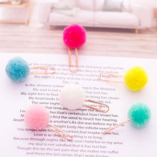 Load image into Gallery viewer, Exotic Colorful Plush Paper Clips - Original Kawaii Pen