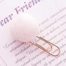 Load image into Gallery viewer, Exotic Colorful Plush Paper Clips - Original Kawaii Pen