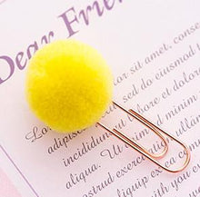 Load image into Gallery viewer, Exotic Colorful Plush Paper Clips - Original Kawaii Pen