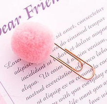 Load image into Gallery viewer, Exotic Colorful Plush Paper Clips - Original Kawaii Pen