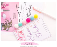 Load image into Gallery viewer, Exotic Colorful Plush Paper Clips - Original Kawaii Pen
