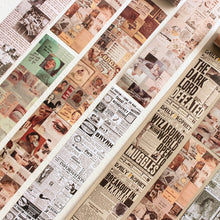 Load image into Gallery viewer, Vintage Newspaper Washy Tapes - Original Kawaii Pen