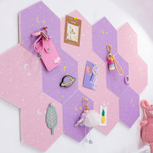 Load image into Gallery viewer, 3D Hexagon Moon & Star Message Board Set (7pcs) - Original Kawaii Pen