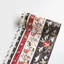 Load image into Gallery viewer, Premium Sakura Gold Series Washi Tape Set (5pcs a Set | 16 Designs) - Original Kawaii Pen