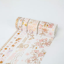 Load image into Gallery viewer, Premium Sakura Gold Series Washi Tape Set (5pcs a Set | 16 Designs) - Original Kawaii Pen