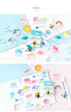 Load image into Gallery viewer, Rainbow & Clouds Stickers - Original Kawaii Pen