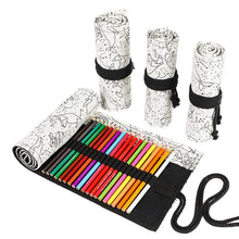 Load image into Gallery viewer, Canvas Roll Up Pencil Case - Original Kawaii Pen