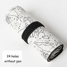 Load image into Gallery viewer, Canvas Roll Up Pencil Case - Original Kawaii Pen